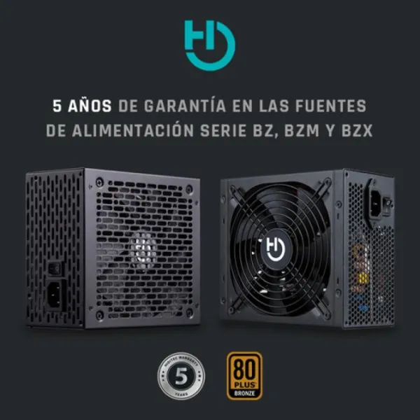 Hiditec BZ550 Fuente de Alimentación 550W 80 Plus Bronze