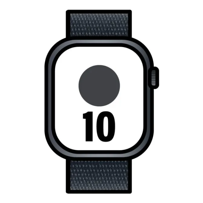 Apple Watch Series 10 GPS 46mm Caja Aluminio Negro Azabache con