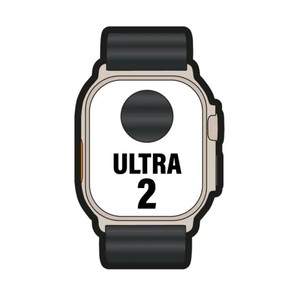 Apple Watch Ultra 2 GPS + Cellular 49mm Caja Negra Titanio con Correa Ocean Band Negra