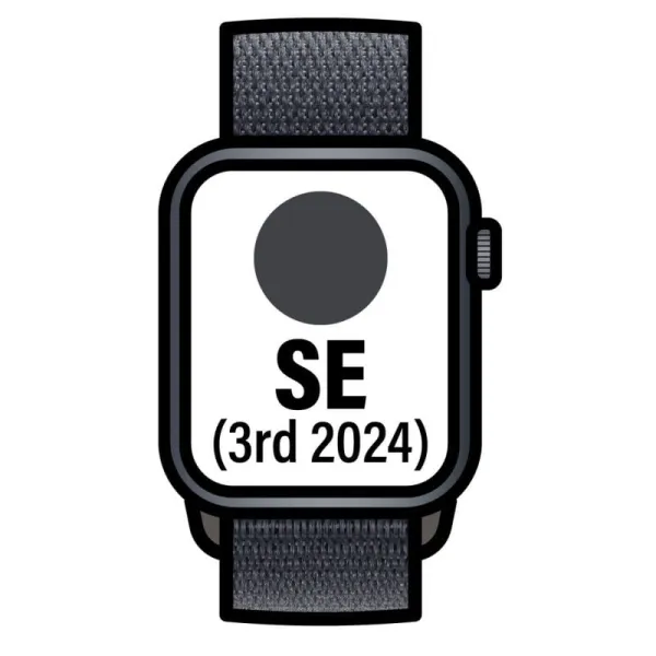 Apple Watch SE 2024 de 44mm GPS Aluminio Medianoche con Correa Loop Deportiva Tinta