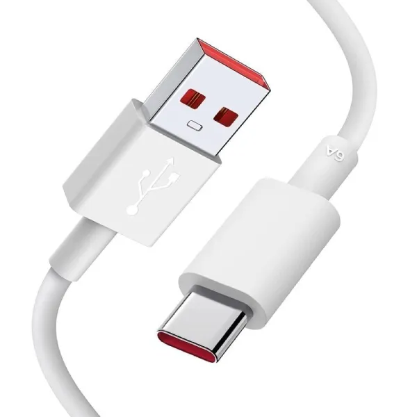 Xiaomi 6A Cable USB-C a USB-A Macho/Macho 1m Blanco