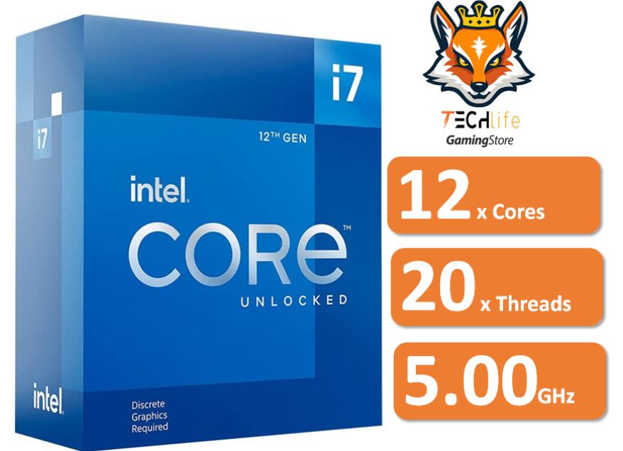 Intel Core i7-12700KF 12x Cores a 3.60Ghz/5.0Ghz 25MB Socket 1700 |...