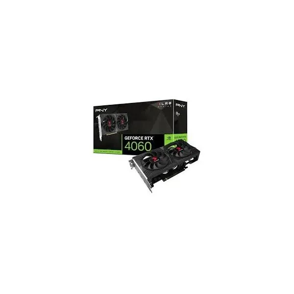 PNY GeForce RTX 4060 XLR8 Gaming VERTO OC Dual Fan Edition 8GB GDDR6 DLSS3