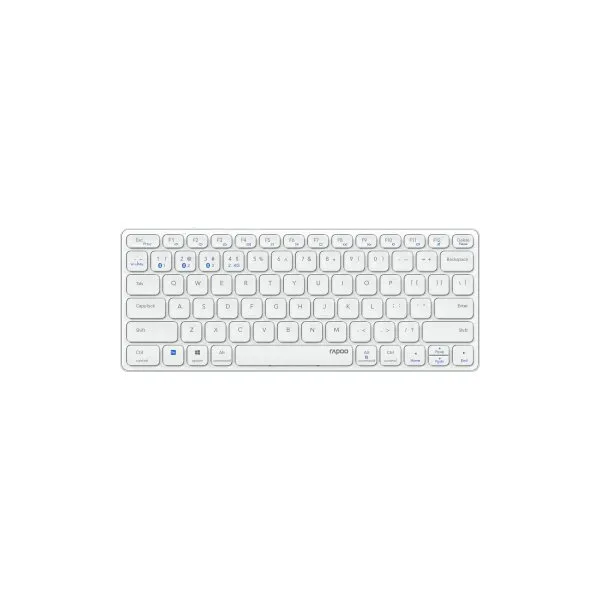 Teclado Rapoo Wireless Y Bluetooth E9600m 2.4ghz Bt 3.0 5.0 Diseño Ultrafino Compacto Bateria Grisoscuro Base Aluminio Multi
