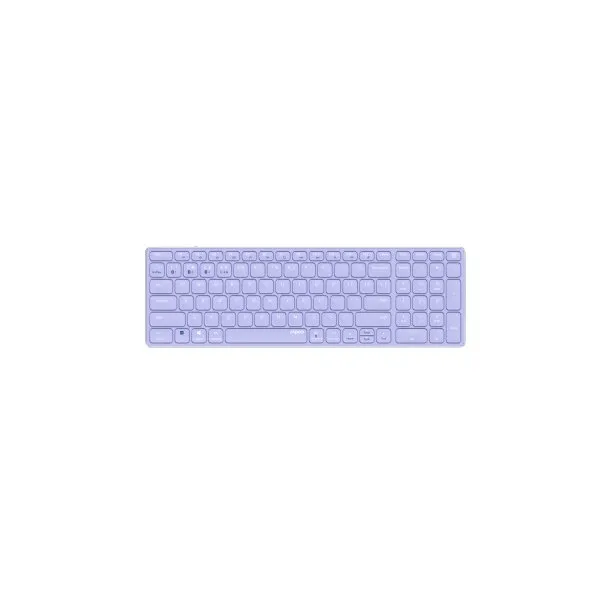 Teclado Rapoo Wireless Y Bluetooth E9700m Portugues 2.4ghz Bt 3.0 5.0 Diseño Ultrafino Bateria Purple Base Aluminio Multi Mod