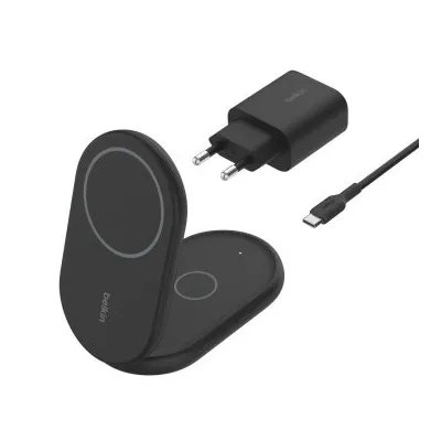 Base De Carga Inalambrica 2 En 1 Belkin Wiz028vfbk Magnetica