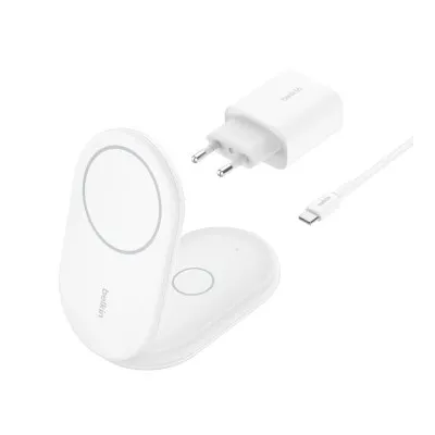 Base De Carga Inalambrica 2 En 1 Belkin Wiz028vfwh Magnetica