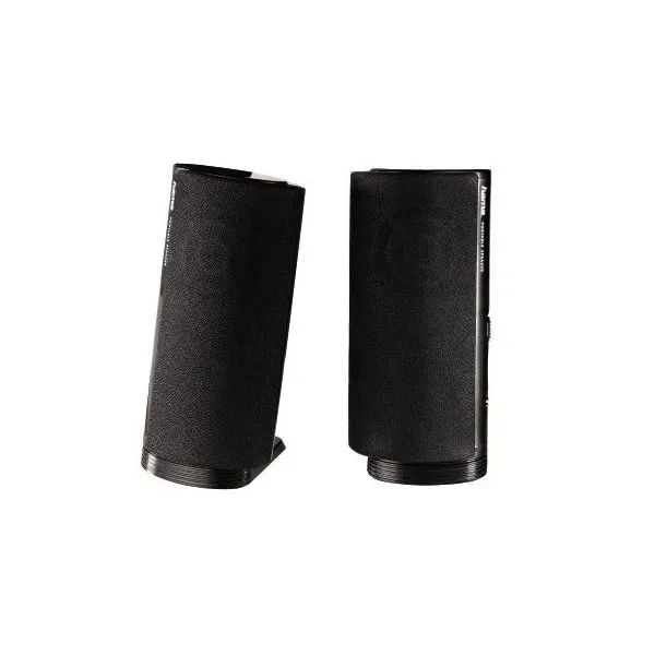 Altavoces 2.0 Hama Jack 3.5mm Alimentado Por Usb Entrada Para Auriculares Control De Volumencolor Negro