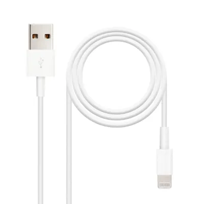 Nanocable Cable Lightning a USB 2.0 Macho/Macho 1m Blanco