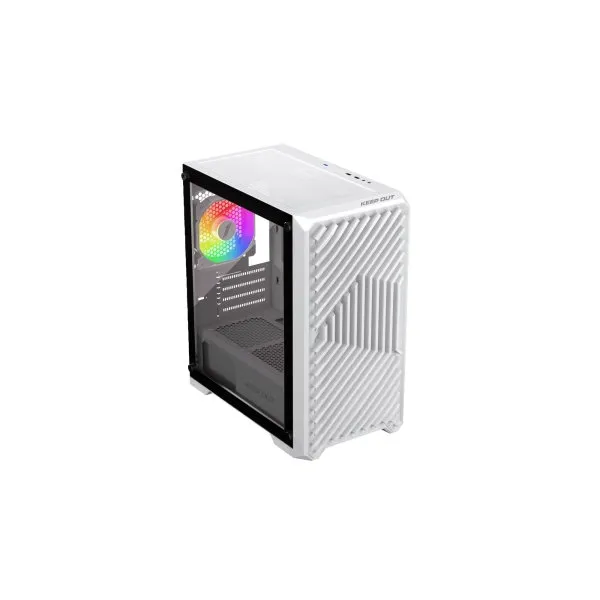 Caja Microatx Xc-220 Glass Argb Blanco Keepout
