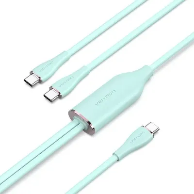 Cable USB 2.0 Tipo-C Vention CTMGG/ USB Tipo-C Macho - 2 x USB Cable USB 2.0 Tipo-C Vention CTMGG/ USB Tipo-C Macho - 2 x USB