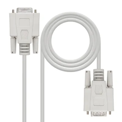 Nanocable Cable Serie Null Modem DB9 Macho a DB9 Hembra 1.8m