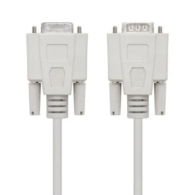 Nanocable Cable Serie Null Modem DB9 Macho a DB9 Hembra 1.8m