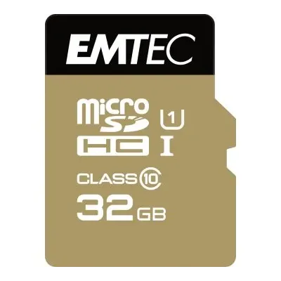 Memoria Sd Micro 32gb Emtec Elite Gold 85mb/s Sd + Adapter Memoria Sd Micro 32gb Emtec Elite Gold 85mb/s Sd + Adapter