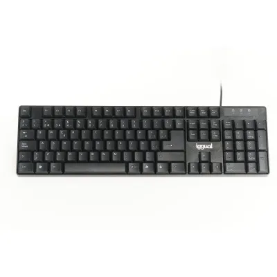 iggual IGG317501 teclado Oficina USB QWERTY Negro