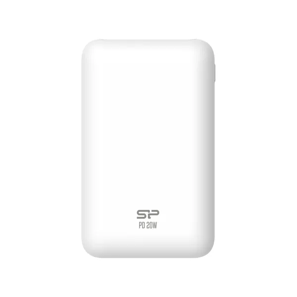 Silicon Power Bank QS58 Blanco Batería 20.000mAh Carga rápida 20W USB-C +2 USB-A QC3.0