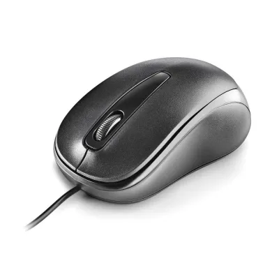 Mouse Ngs Easy Delta Black Optico Con Cable