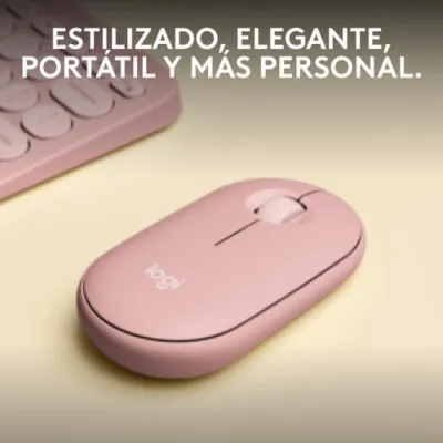 Logitech Pebble Mouse 2 M350s Ratón Inalámbrico Rosa 4000 DPI Logitech Pebble Mouse 2 M350s Ratón Inalámbrico Rosa 4000 DPI