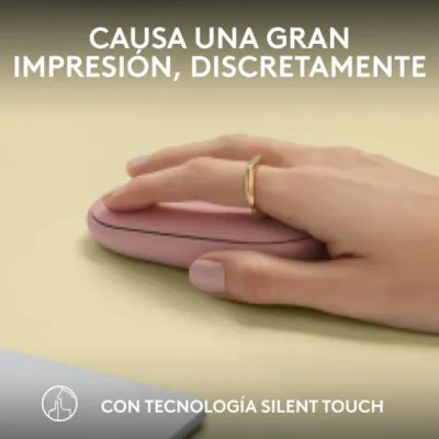 Logitech Pebble Mouse 2 M350s Ratón Inalámbrico Rosa 4000 DPI Logitech Pebble Mouse 2 M350s Ratón Inalámbrico Rosa 4000 DPI