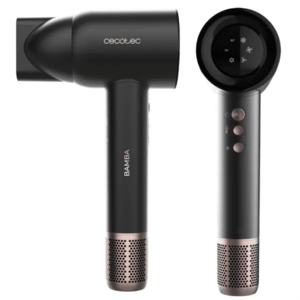 Cecotec Bamba IoniCare Rockstar Nano IonTech Secador de Pelo 1600W Negro