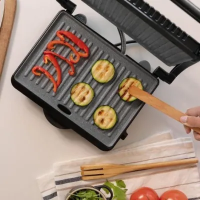 Cecotec Rock’nGrill Dark 1000 Parrilla Eléctrica Revestimiento