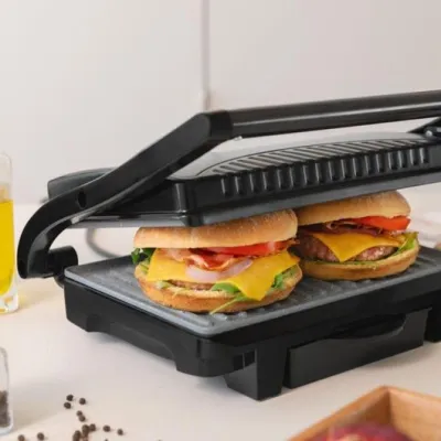 Cecotec Rock’nGrill Dark 1000 Parrilla Eléctrica Revestimiento