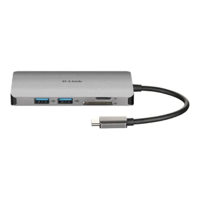D-Link DUB-M810 Hub 8 en 1 Lector SD/MicroSD/HDMI 4K/USB-C/USB