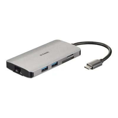 D-Link DUB-M810 Hub 8 en 1 Lector SD/MicroSD/HDMI 4K/USB-C/USB
