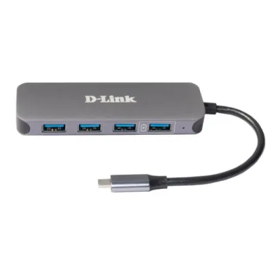 D-Link DUB-2340 Hub USB-C a 4xUSB 3.0 PD Negro D-Link DUB-2340 Hub USB-C a 4xUSB 3.0 PD Negro