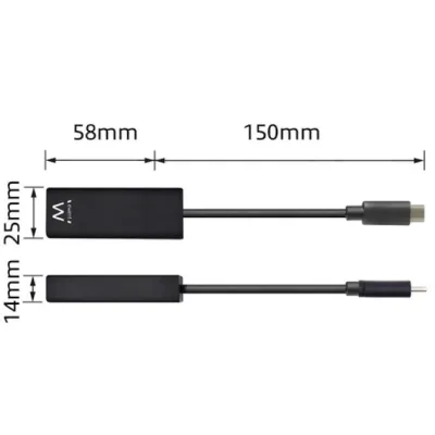Ewent Adaptador de Red Gigabyte USB-C Ewent Adaptador de Red Gigabyte USB-C