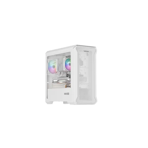 GENESIS Irid 503 Mini Tower Transparente, Blanco