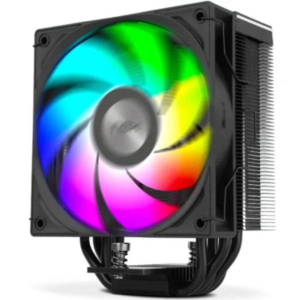 Ventilador CPU Nox HUMMER H-500 ARGB Ventilador CPU con Pantalla LCD 120mm Negro