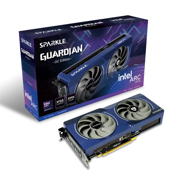 Tarjeta Gráfica Sparkle Intel Arc B570 GUARDIAN OC 10GB GDDR6