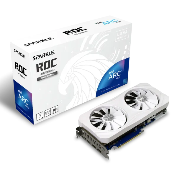 Sparkle Intel Arc A770 ROC LUNA OC Edition White 8GB GDDR6