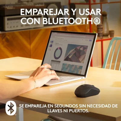 Logitech M240 Silent Ratón Bluetooth Grafito