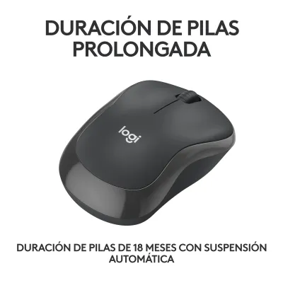 Logitech M240 Silent Ratón Bluetooth Grafito