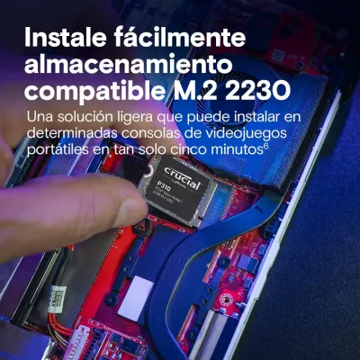 Disco Duro Crucial P310 2TB Disco SSD 2230 7100MB/S NVME M.2