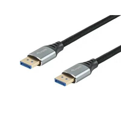 Equip 119282 cable DisplayPort 2 m Plata, Negro