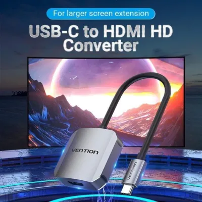 Conversor Vention TDEHB/ USB Tipo-C Macho - HDMI Hembra/ 15cm/ Conversor Vention TDEHB/ USB Tipo-C Macho - HDMI Hembra/ 15cm/