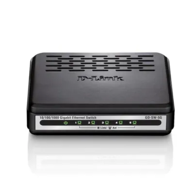 D-Link GO-SW-5G Switch Plástico 5 Puertos Gigabit 10 100 1000 D-Link GO-SW-5G Switch Plástico 5 Puertos Gigabit 10 100 1000