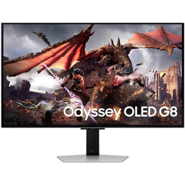 Monitor Gaming Samsung Odyssey OLED G8 S32DG802SU 32'/ 4K/ 0.03ms/ 240Hz/ OLED/ Regulable en altura/ Gris