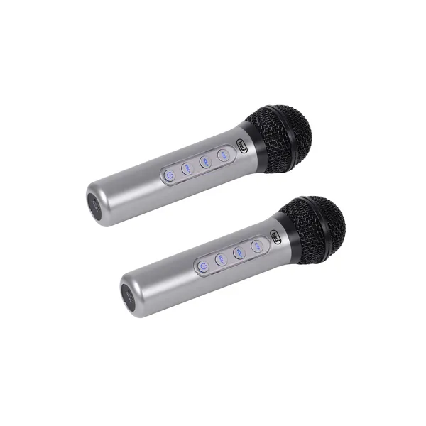 Trevi EM 415 R Negro, Plata Micrófono para karaoke