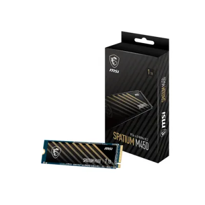 Disco Duro MSI SPATIUM M450 1TB Disco SSD 3400MB/s NVMe PCIe Disco Duro MSI SPATIUM M450 1TB Disco SSD 3400MB/s NVMe PCIe