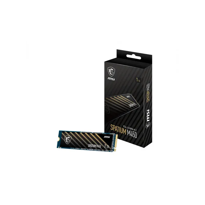 Disco Duro MSI SPATIUM M450 1TB Disco SSD 3400MB/s NVMe PCIe