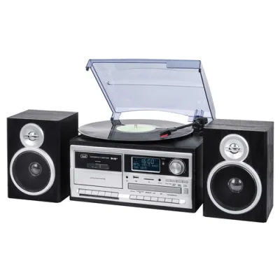 Trevi TT 1072 Tocadiscos de tracción directa Negro, Plata Trevi TT 1072 Tocadiscos de tracción directa Negro, Plata