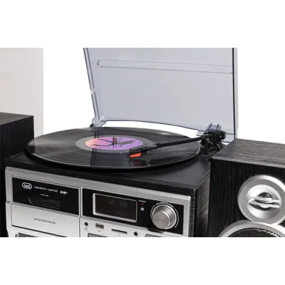 Trevi TT 1072 Tocadiscos de tracción directa Negro, Plata Trevi TT 1072 Tocadiscos de tracción directa Negro, Plata
