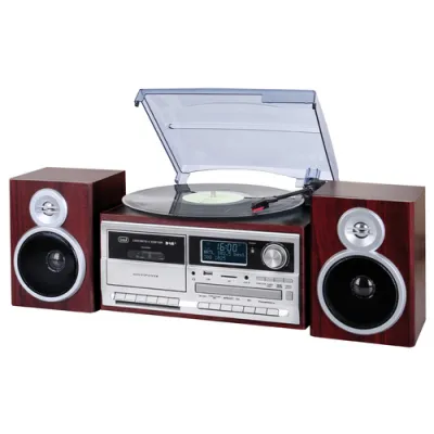 Trevi TT 1072 DAB Tocadiscos de tracción directa Madera