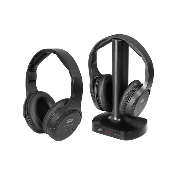 Trevi FRS 1580 TW Auriculares Inalámbrico y alámbrico Diadema TV Negro
