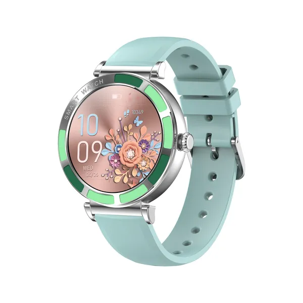 Trevi T-FIT 245 L 3,23 cm (1.27") IPS 41 mm Digital Pantalla táctil Verde, Metálico