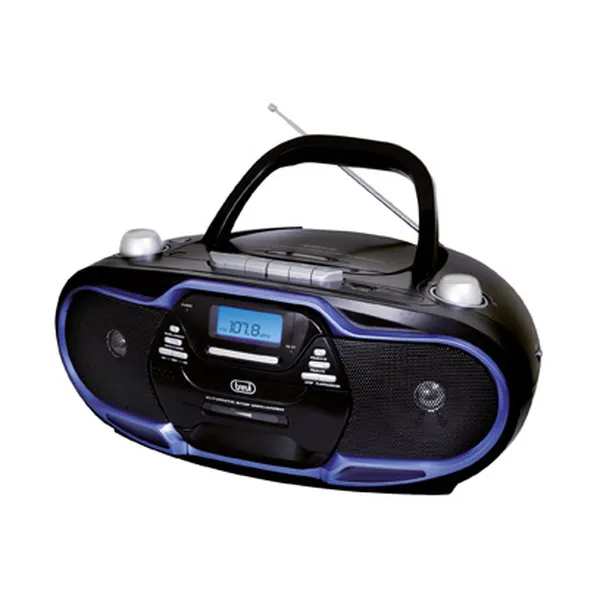 Trevi 057404 sistema estéreo portátil Digital 20 W AM, FM Negro, Azul Reproducción MP3
